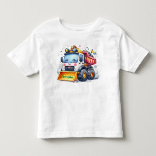 Personalised Cute Dump Truck Construction T-Shirt