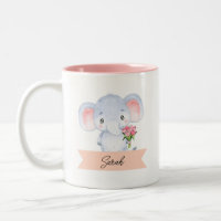 Personalised cute elephant