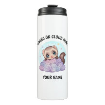 Personalised Cute Ferret Tumbler with Custom Text