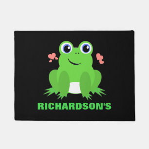 Personalised Cute Frog Doormat