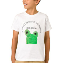 Personalised Cute frog inspirational quote 
