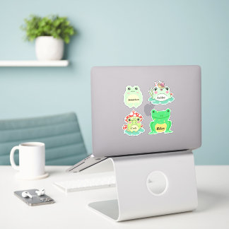 Personalised Cute Frog Stickers