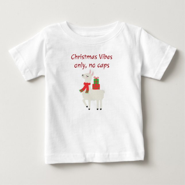 personalised cute & funny Christmas tee for babies (Front)