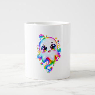 Personalised Cute Ghost Halloween Photo Shirt Large Coffee Mug