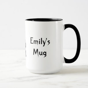 Personalised Cute Gothic Mug