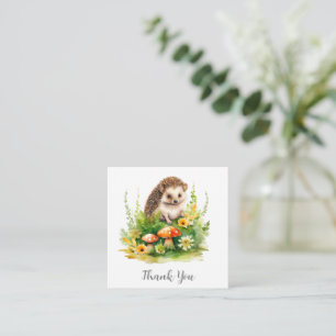 Personalised Cute Hedgehog Enclosure Card