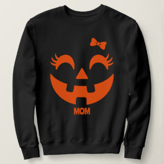 Personalised Cute Jack O' Lantern Face  Sweatshirt