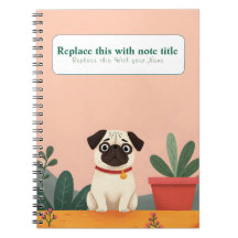 Personalised Cute Kawaii Dog Notebook