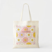 Personalised Cute Kawaii Pastel Daisy Flower Faces