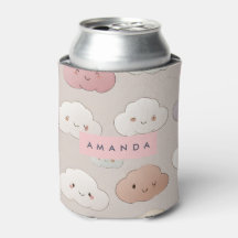 Personalised Cute Kawaii Pastel Smiling Clouds