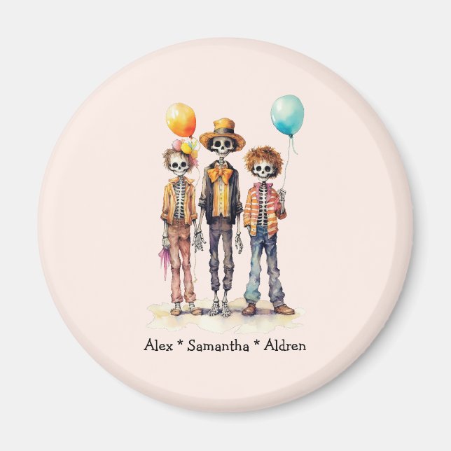 Personalised Cute Kid Zombie Halloween (10) Magnet (Front)
