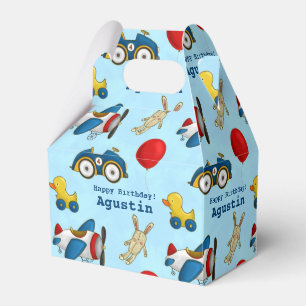 Personalised Cute Kids Toys Pattern Favour Box