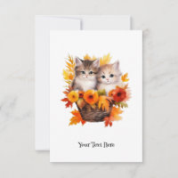 Personalised Cute Kittens Cats in Basket