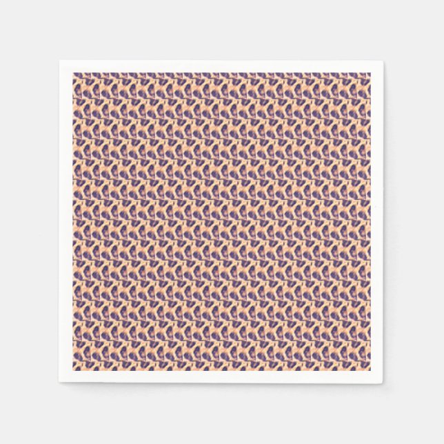 Personalised, Cute Leopard Pattern Tumbler Napkin (Front)