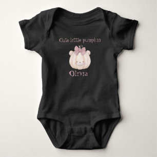 Personalised Cute little pumpkin Baby Bodysuit