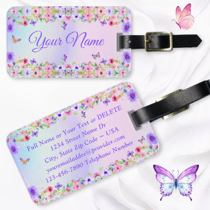 Personalised, Cute Luggage Tag, for Women Tag