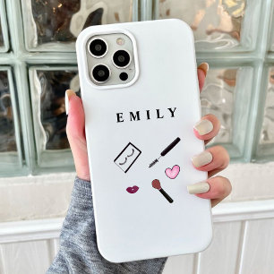 personalised, Cute, makeup artist, girl, Case-Mate iPhone 14 Case