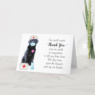 Personalised Cute Medical Doctor Nurse Thank You Card