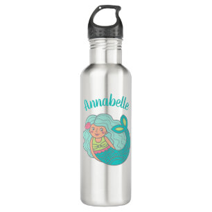 Personalised Cute Mermaid 710 Ml Water Bottle