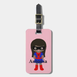 Personalised Cute Mini Spidergirl Kids luggage tag