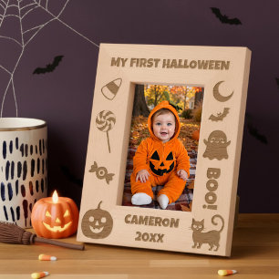 Personalised Cute My First Halloween Etched Frames