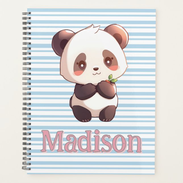 Personalised Cute Panda Planner (Front)
