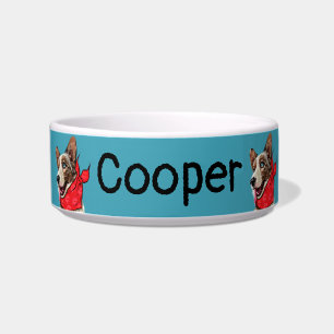 Personalised Cute Pembroke Welsh Corgi Bowl