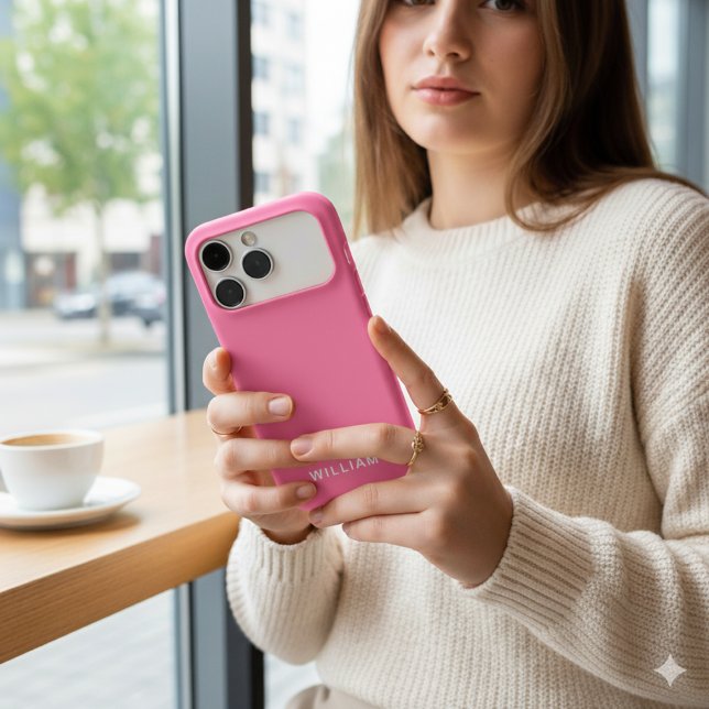 Personalised Cute Pink iPhone Case with Custom (Creator Uploaded)