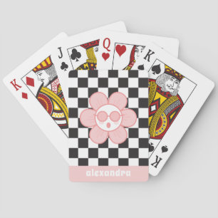 Personalised Cute Pink Playing Cards