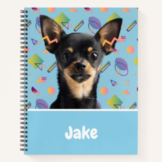 Personalised Cute Puppy Dog Pattern Notebook