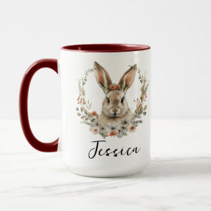 Personalised Cute Rabbit   Adorable Bunny Animal Mug