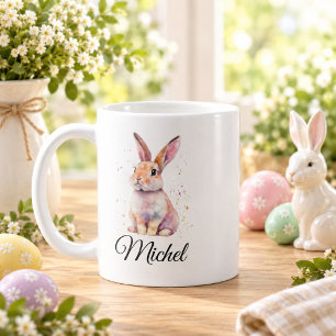 Personalised Cute Rabbit Bunny Coffee Mug