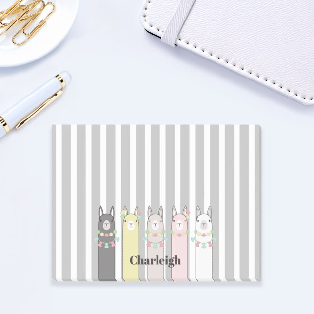 Personalised Cute Retro Colourful Llamas Post-it Notes (Creator Uploaded)