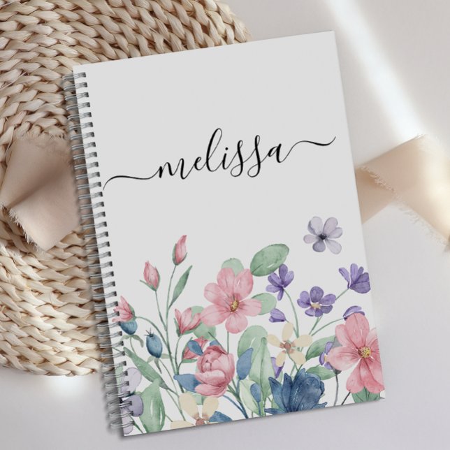 Personalised Cute Soft Pink Floral Journal  (Creator Uploaded)