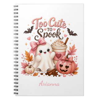 Personalised Cute Spooky Halloween Notebook