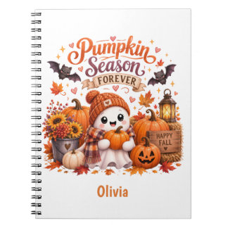 Personalised Cute Spooky Halloween Notebook