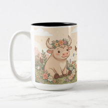 Personalised Cute Taurus Zodiac Mug
