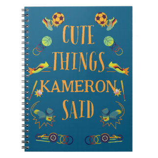 Personalised Cute Things My Son Said Notebook