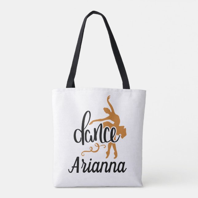 Personalised cute tote dance bag (Back)