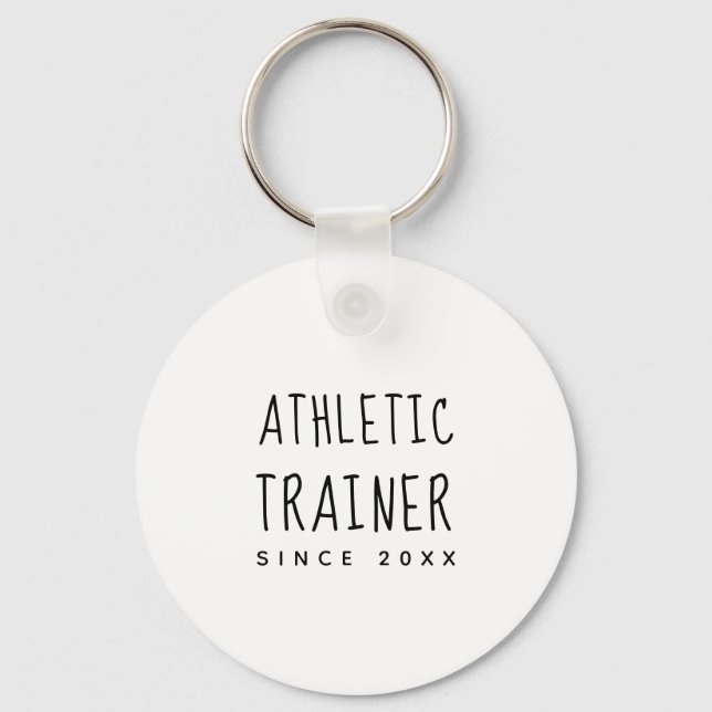 Personalised Cute & Trendy Athletic Trainer  Key Ring (Front)