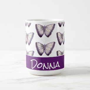 Personalised Cute Trendy Beautiful Butterfly Coffee Mug