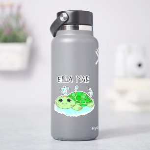 Personalised Cute Turtle Cartoon Name