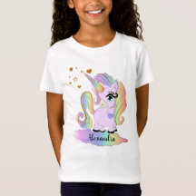 Personalised Cute Unicorn Girl