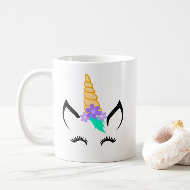 Personalised Cute Unicorn Mug (With Donut)