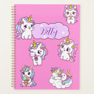 Personalised Cute Unicorn Planner