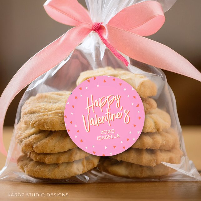 Personalised Cute Valentines Sticker (Stickers are available in 3 and 1.5 inches, choose your size before checkout.)