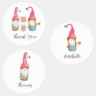 Personalised Cute Vintage Christmas Gift Gnome