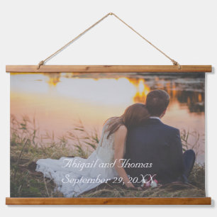 Personalised Cutomized Wedding Photo  Hanging Tapestry