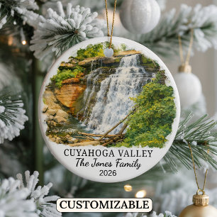 Personalised Cuyahoga Valley National Park, Ohio Ceramic Ornament