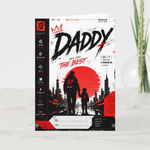 Personalised Cyberpunk Father’s Day Card